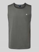 Lerros Tanktop mit Logo-Detail in Mittelgrau, Größe S