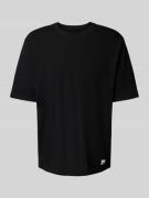 Matinique T-Shirt mit Label-Detail Modell 'hudson' in Black, Größe L