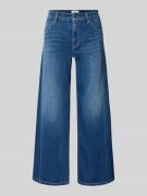 Cambio Cropped Jeans mit weitem Bein in Blau, Größe 32