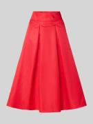 Copenhagen Muse Midirock mit gelegten Falten Modell 'SIMI' in Rot, Grö...