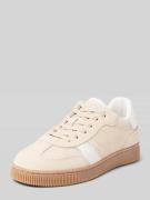Marc O'Polo Low Top Sneaker aus echtem Leder in Sand, Größe 36
