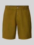 Forét Regular Fit Shorts mit elastischem Bund Modell 'CLAY' in Oliv, G...