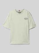 Tommy Hilfiger Kids Regular Fit T-Shirt aus reiner Baumwolle in Schilf...