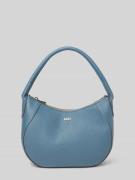 BOSS Umhängetasche aus reinem Rindsleder in Rauchblau, Größe 1