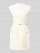 HUGO Etuikleid mit Gürtel Modell 'Kalunia' in Offwhite, Größe 44