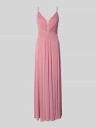V.M. Abendkleid mit Herz-Ausschnitt in Rosa, Größe 32