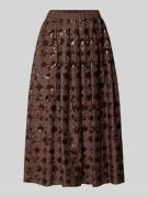 Weekend Max Mara Ausgestellter Midi-Rock aus reiner Baumwolle in Dunke...