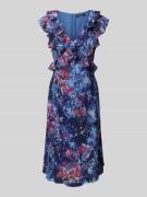 Lauren Ralph Lauren Knielanges Kleid mit Rüschenbesatz Modell 'Taralee...