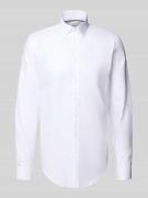 Jake*s Slim Fit Businesshemd mit extra langem Arm in Weiss, Größe 37/3...