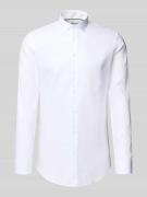 Jake*s Super Slim Fit Business-Hemd mit Kentkragen in Weiss, Größe 41/...