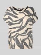 Tom Tailor Loose Fit T-Shirt aus reiner Baumwolle in Beige, Größe L