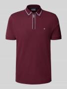 Christian Berg Men Regular Fit Poloshirt mit Reißverschluss in Bordeau...