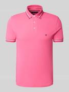 Tommy Hilfiger Regular Fit Poloshirt aus Baumwoll-Mix in Altrosa, Größ...