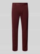 BOSS Orange Slim Fit Chino aus Baumwoll-Mix in Bordeaux, Größe 31/32