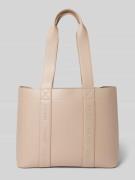 HUGO Shopper mit Label-Stitchings in Taupe, Größe 1