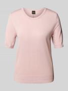 BOSS Orange Relaxed Fit Strickshirt aus Viskose-Mix mit Kaschmir in Ro...