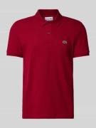 Lacoste Slim Fit Poloshirt aus reiner Baumwolle in Bordeaux, Größe L