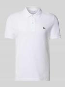 Lacoste Slim Fit Poloshirt aus reiner Baumwolle in Weiss, Größe XXXL