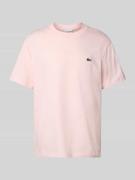 Lacoste Regular Fit T-Shirt aus reiner Baumwolle in Rosa, Größe XXXL