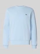 Lacoste Regular Fit Sweatshirt aus Baumwoll-Mix in Hellblau, Größe XS