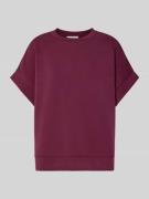 Rich & Royal Sweatshirt mit Rundhalsausschnitt und 1/2-Arm in Bordeaux...