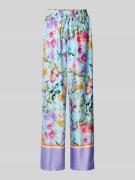 Rinascimento Stoffhose mit elastischem Bund in Hellblau, Größe M