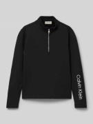 Calvin Klein Jeans Sweatshirt mit Label-Stitching in Black, Größe 152