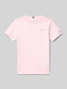 Tommy Hilfiger Teens Regular Fit T-Shirt aus reiner Baumwolle in Rosa,...