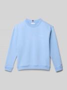 Tommy Hilfiger Teens Regular Fit Sweatshirt mit Label-Print in Hellbla...