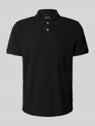 MCNEAL Poloshirt mit Label-Stitching in Black, Größe L