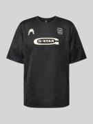 G-Star Raw Trikot mit Label- und Motiv-Print Modell 'Football' in Blac...