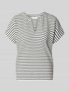 s.Oliver RED LABEL Relaxed Fit T-Shirt mit V-Ausschnitt in Marine, Grö...