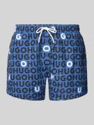 HUGO Badehose mit elastischem Bund Modell 'TORTUGA' in Bleu, Größe L