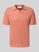 SELECTED HOMME Regular Fit Poloshirt aus Baumwoll-Leinen-Mix Modell 'L...