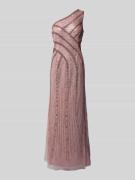 Adrianna Papell Abendkleid mit glitzer-Mesh im One-Shoulder-Design in ...