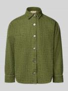 ANOTHER COTTON LAB Hemdjacke mit Strukturmuster Modell 'Distressed' in...