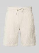 Lindbergh Shorts mit elastischem Bund in Weiss, Größe L