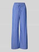 Gina Tricot Stoffhose mit elastischem Bund in Bleu, Größe M