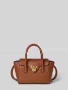 Lauren Ralph Lauren Handtasche aus Rindsleder mit Tragehenkeln in Cogn...