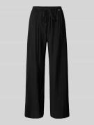 ZABAIONE Stoffhose mit elastischem Bund in Black, Größe L/XL