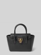 Lauren Ralph Lauren Handtasche aus Rindsleder mit Tragehenkeln in Blac...