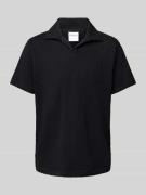 SELECTED HOMME Regular Fit Poloshirt aus Baumwoll-Mix in Black, Größe ...