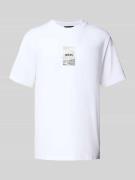 BOSS Green Regular Fit T-Shirt aus Baumwoll-Mix in Weiss, Größe L
