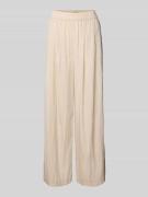 Zero Hose aus Viskose-Mix mit elastischem Bund in Sand, Größe 34