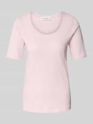 Marc O'Polo Regular Fit T-Shirt aus Slub-Jersey in Lavender, Größe L