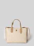 Tommy Hilfiger Tote Bag mit Logo-Applikation aus Metall in Beige, Größ...