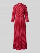 YAS Maxikleid mit Knopfleiste Modell 'SAVANNA' in Pink, Größe L