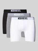 Diesel Trunks mit elastischem Logo-Bund im 3er-Pack in Mittelgrau, Grö...