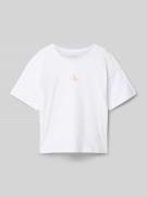 Calvin Klein Jeans Boxy Fit T-Shirt mit Logo-Print und Rundhalsausschn...