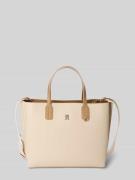 Tommy Hilfiger Crossbody Bag mit Logo-Applikation in Ecru, Größe 1